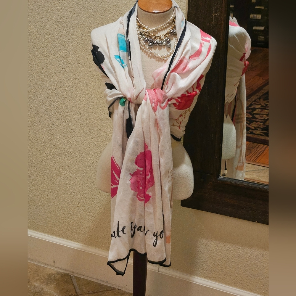 kate spade new york scarf shawl 80"x29"